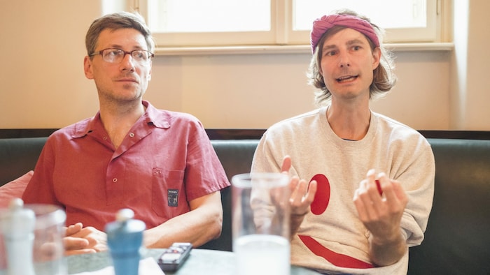 Markus Reiter und Bernd Supper von den Buben im Pelz im „Krone“-Talk