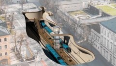 So soll die Station am Mirabellplatz einmal ausschauen. (Bild: S-Link)