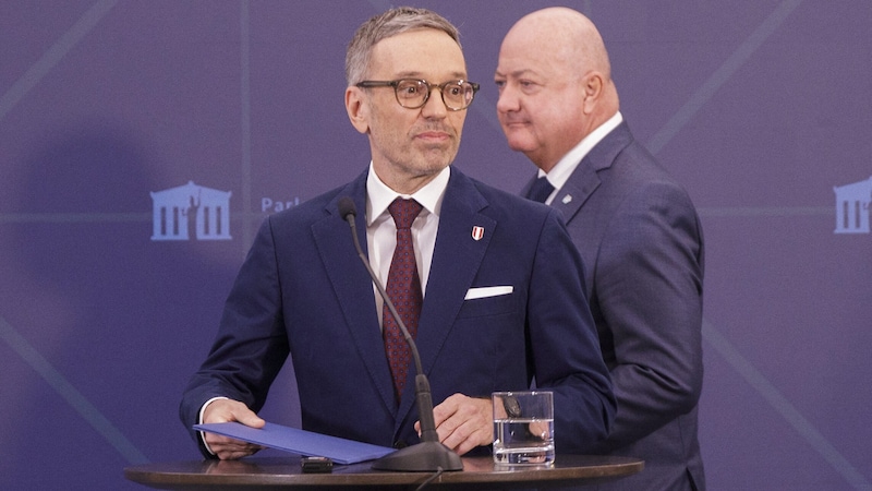 Herbert Kickl und Christian Stocker verhandeln nicht mehr miteinander. (Bild: AFP)