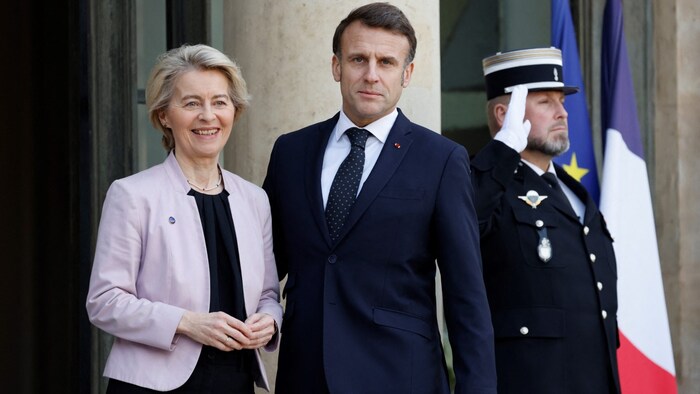 Von der Leyen und Macron in Paris