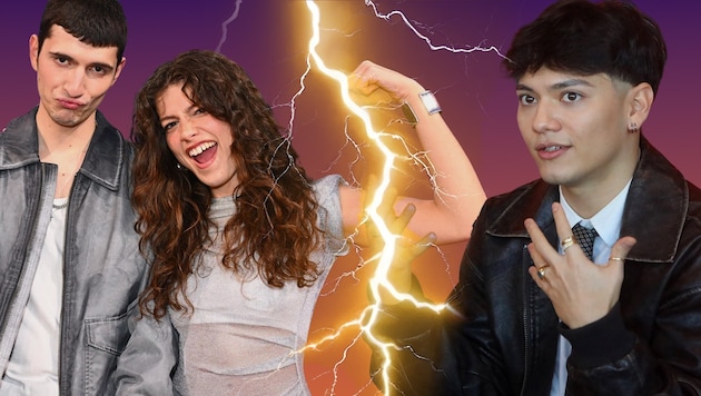 Abor & Tynna treten für Deutschland an (l.), JJ aka Johannes Pietsch für Österreich – wir haben die Songs der Österreicher im Direktvergleich.