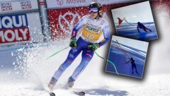 Federica Brignone kollidierte böse mit dem Tor.
