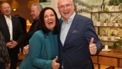 Hartbergs-Präsidentin Brigitte Annerl mit ÖFB-Boss Wolfgang Bartosch  (Bild: GEPA)