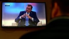Unmittelbar nach seiner Rückkehr gab Milorad Dodik ein Fernsehinterview.