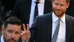 Prinz Harry geht im Prozess wegen Sicherheitsvorkehrungen bei seinen Besuchen in Großbritannien in Berufung. (Bild: AFP/JUSTIN TALLIS)
