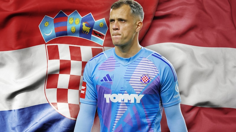 Der Doppelstaatsbürger Ivan Lučić (Bild: Krone KREATIV/Robert Matic/Hajduk Split Stock Adobe)