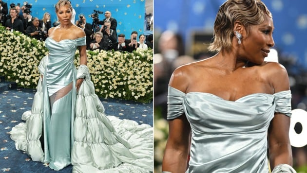 Serena Williams wusste bei der Met Gala zu glänzen. (Bild: AFP/APA/Angela WEISS)