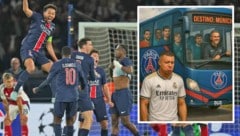 PSG jubelte am Mittwochabend über den Champions-League-Finaleinzug und träumt jetzt vom Titel – Kylian Mbappe muss jedenfalls noch ein Jahr länger träumen. (Bild: AP)